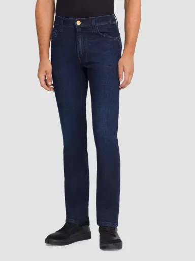 Stefano Ricci Men's Cotton Blend Tapered Jeans | Thumbnail 2