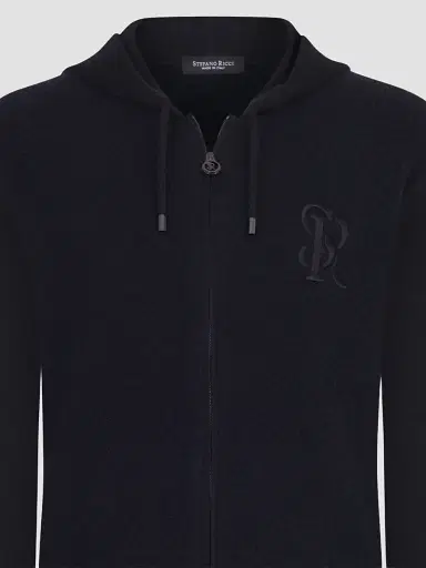 Stefano Ricci Men's Hooded Full Zip Sweater | Thumbnail 2 Stefano Ricci Men's Hooded Full Zip Sweater | Thumbnail 2