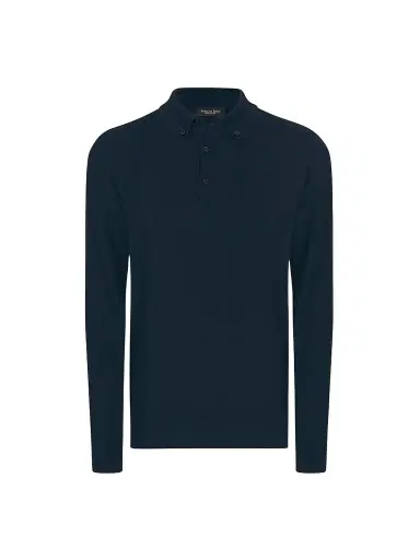 Stefano Ricci Men's Three-Button Polo Shirt | Thumbnail 1 Stefano Ricci Men's Three-Button Polo Shirt | Thumbnail 1