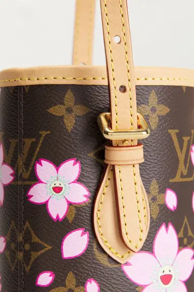 Louis Vuitton Louis Vuitton X Takashi Murakami Monogram Cherry Blossom Nano Bucket Bag | Thumbnail 7