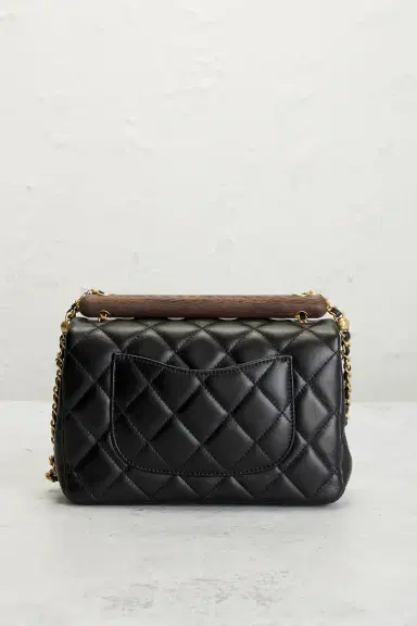 Chanel Chanel Lambskin Small Wenge Wood Flap Bag | Thumbnail 3