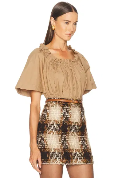 Saint Laurent Ruffled Top | Thumbnail 2 Saint Laurent Ruffled Top | Thumbnail 2