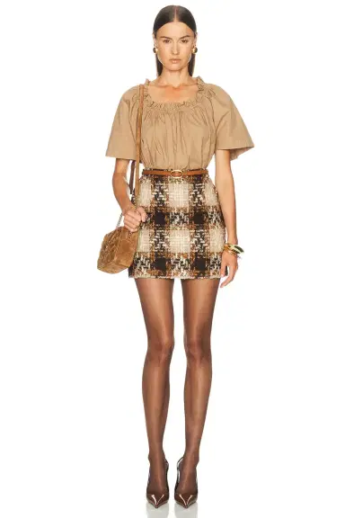 Saint Laurent Ruffled Top | Thumbnail 4 Saint Laurent Ruffled Top | Thumbnail 4