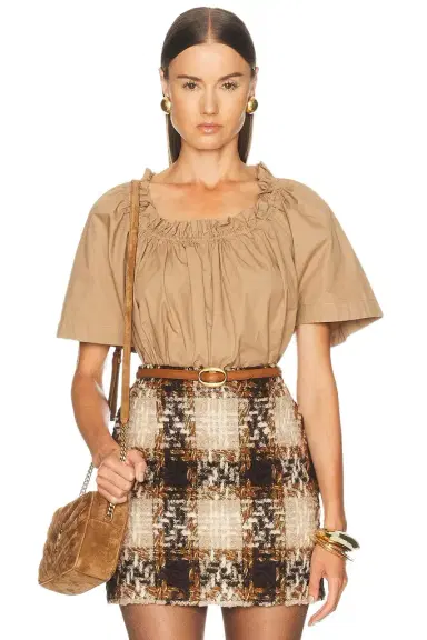 Saint Laurent Ruffled Top | Thumbnail 1 Saint Laurent Ruffled Top | Thumbnail 1