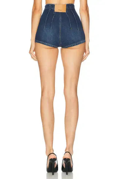 Mugler High Waist Denim Short | Thumbnail 4