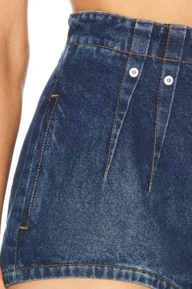 Mugler High Waist Denim Short | Thumbnail 6