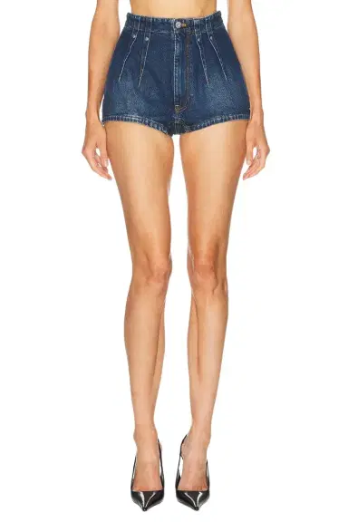 Mugler High Waist Denim Short | Thumbnail 1
