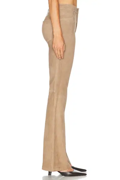 Sprwmn 5 Pocket Micro Suede Flare Pant | Thumbnail 3