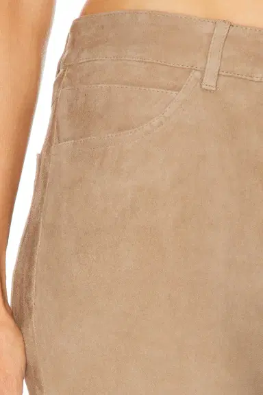 Sprwmn 5 Pocket Micro Suede Flare Pant | Thumbnail 6