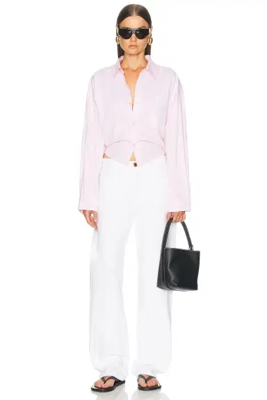 R13 Split Hem Boyfriend Shirt | Thumbnail 4