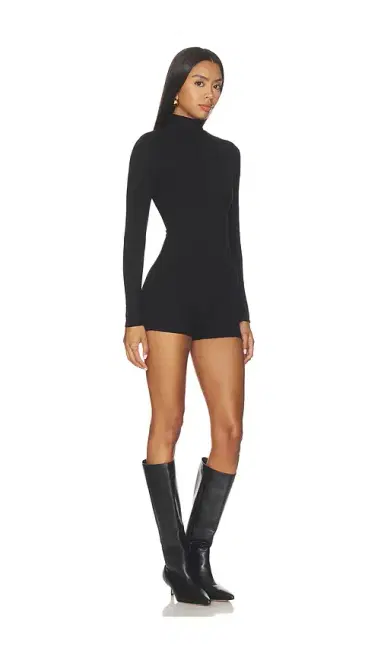 Naked Wardrobe Butter Turtleneck Contour Romper | Thumbnail 2