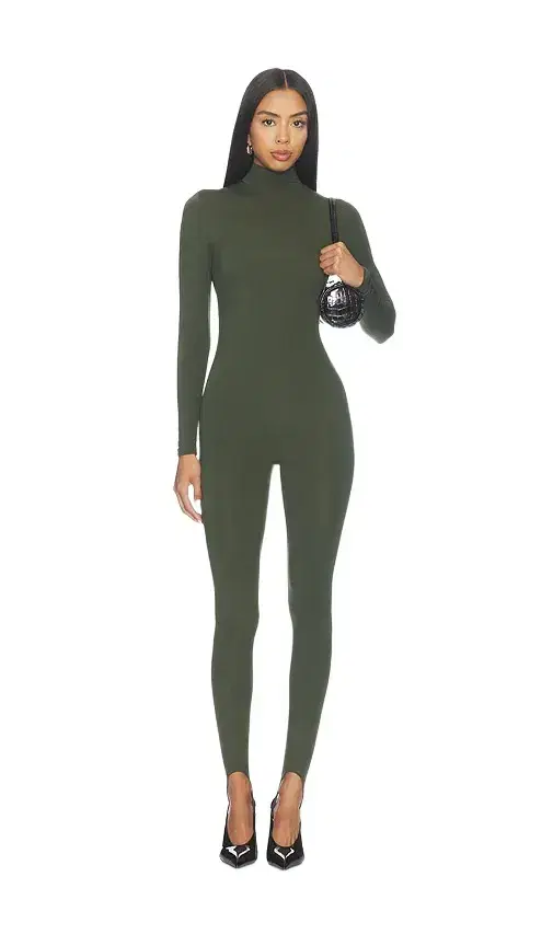 Naked Wardrobe Naked Turtleneck Stirrup Jumpsuit