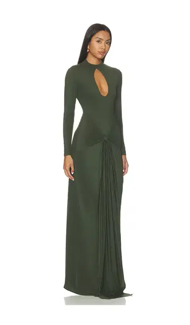 Naked Wardrobe Naked Keyhole Drape Tie Dress | Thumbnail 2