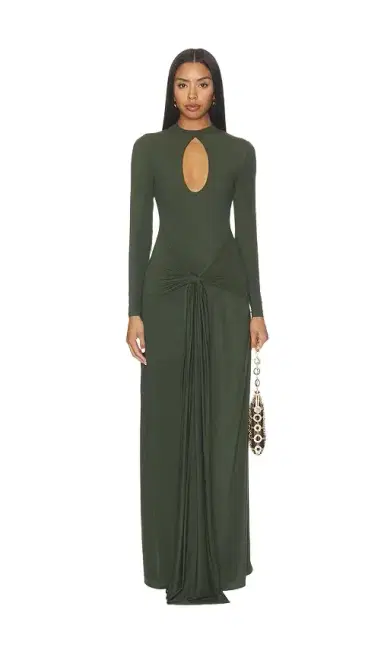 Naked Wardrobe Naked Keyhole Drape Tie Dress | Thumbnail 1