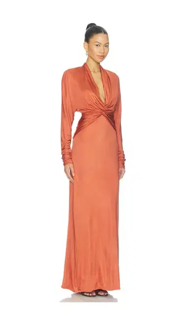 Misha Twist Jersey Longsleeve Dress | Thumbnail 2