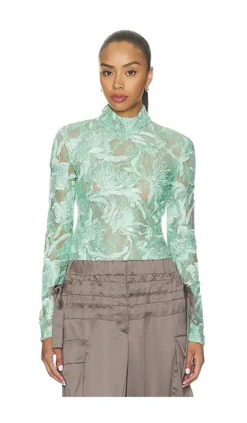 Freja Beaded Lace Top