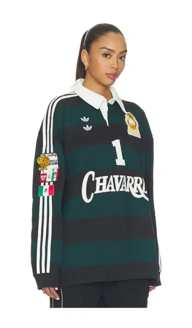 adidas Originals Chavarria Portero Long Sleeve Rugby Top | Thumbnail 2