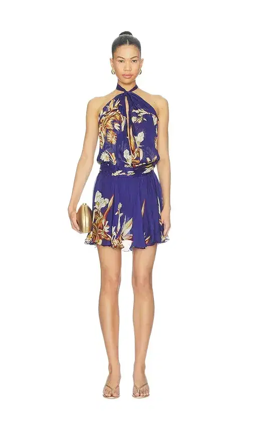 ROCOCO SAND Sash Tie Mini Dress