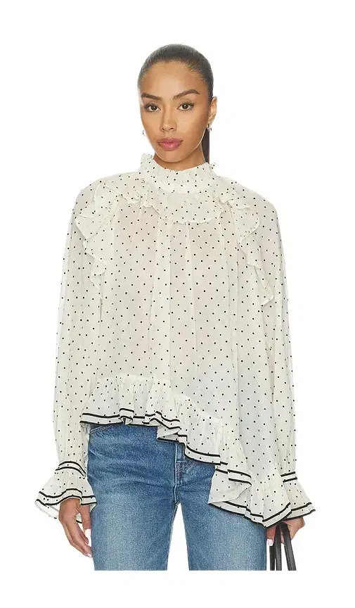 Ulla Johnson Marcella Longsleeve Cotton Blouse