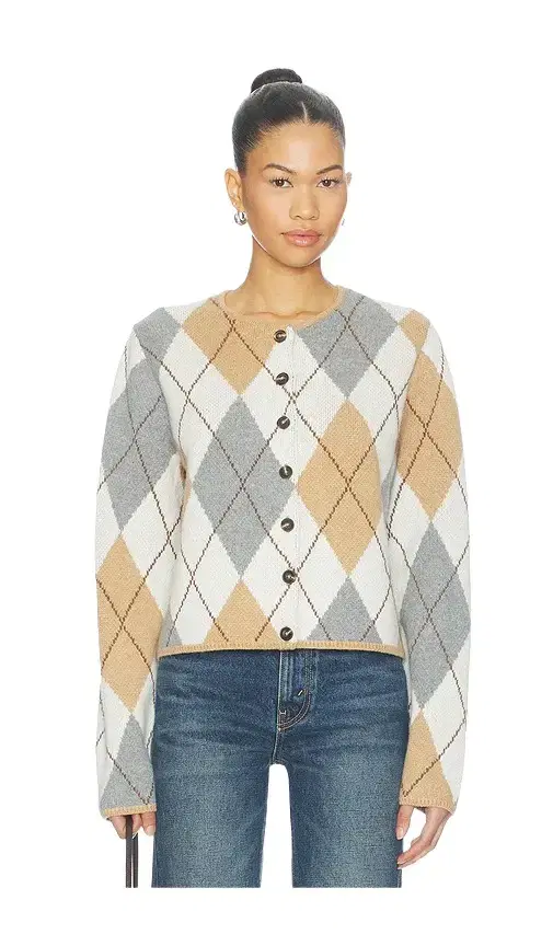 Aligne Aggie Merino Argyle Cardigan