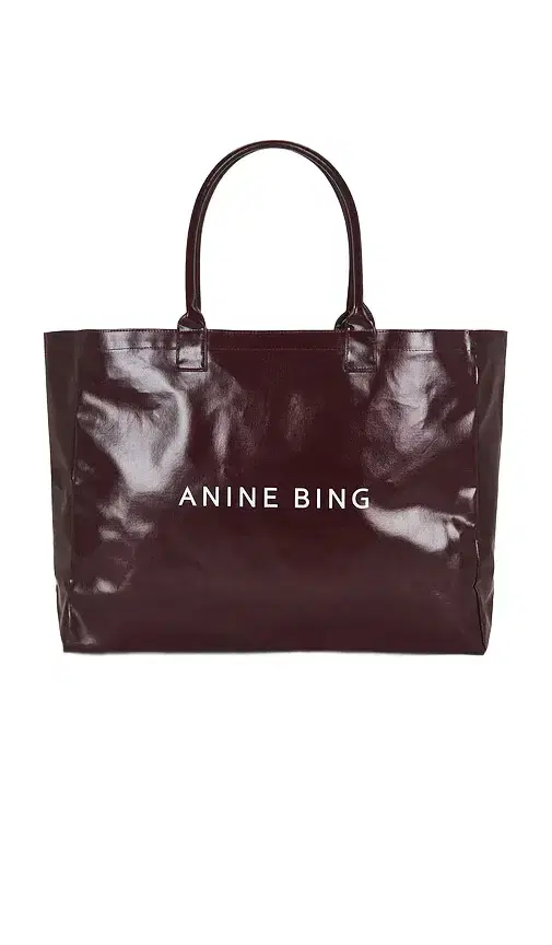 Anine Bing Leo Coated Canvas Tote Bag
