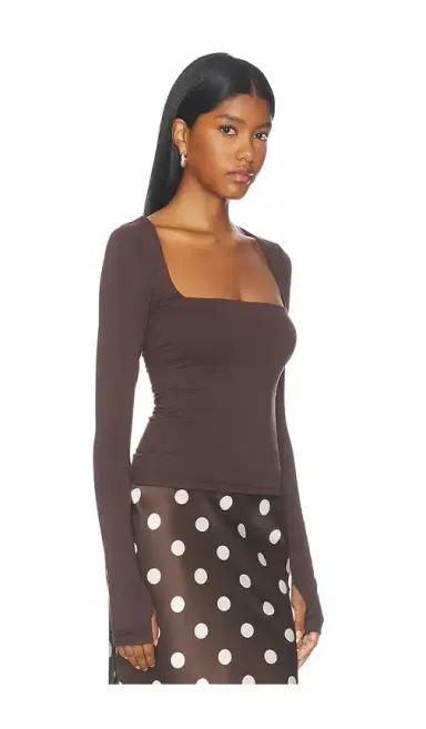 AFRM Ines Knit Crepe Top | Thumbnail 2