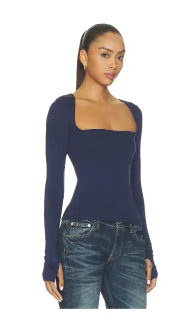 AFRM Ines Knit Crepe Top | Thumbnail 2