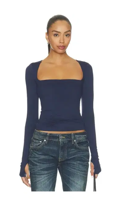 AFRM Ines Knit Crepe Top | Thumbnail 1