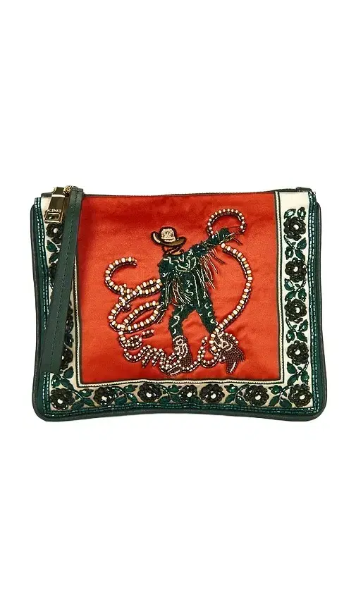 ALÉMAIS Ace Cowboy Embellished Clutch