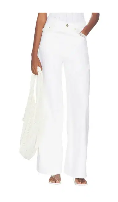 Ganni White Denim Lari Jeans | Thumbnail 1 Ganni White Denim Lari Jeans | Thumbnail 1