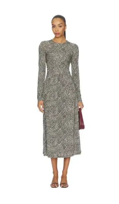 Sea Charlize Print Longsleeve Crew Dress | Thumbnail 1