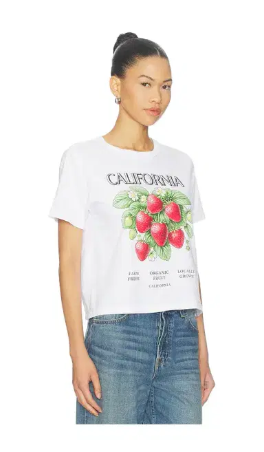 Sunny Somewhere California Strawberries Everyday Tee | Thumbnail 2