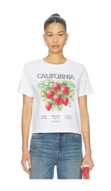 Sunny Somewhere California Strawberries Everyday Tee | Thumbnail 1