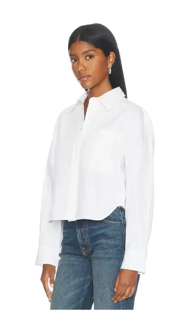 Anine Bing Scott Cropped Shirt | Thumbnail 2 Anine Bing Scott Cropped Shirt | Thumbnail 2