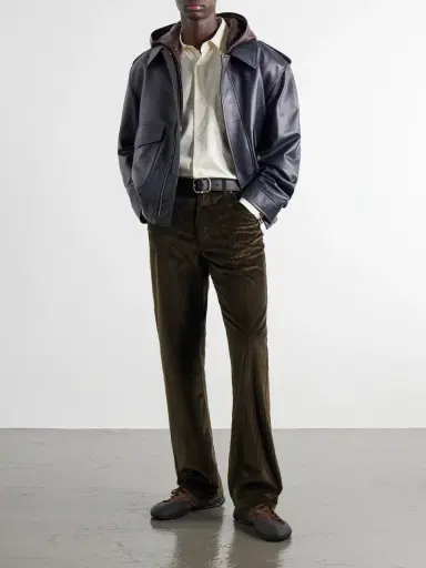 Loewe Straight-Leg Cotton-Corduroy Trousers - Men | Thumbnail 2
