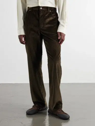 Loewe Straight-Leg Cotton-Corduroy Trousers - Men | Thumbnail 3