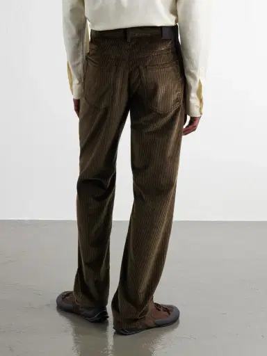 Loewe Straight-Leg Cotton-Corduroy Trousers - Men | Thumbnail 4