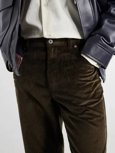 Loewe Straight-Leg Cotton-Corduroy Trousers - Men | Thumbnail 5