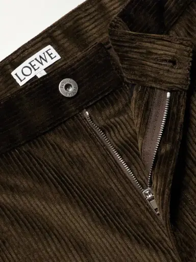 Loewe Straight-Leg Cotton-Corduroy Trousers - Men | Thumbnail 6