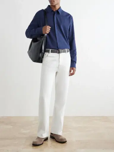 Gabriela Hearst Abbe Cotton and Cashmere-Blend Shirt - Men | Thumbnail 2 Gabriela Hearst Abbe Cotton and Cashmere-Blend Shirt - Men | Thumbnail 2