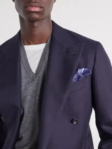 Zegna Printed Silk-Twill Pocket Square - Men | Thumbnail 2