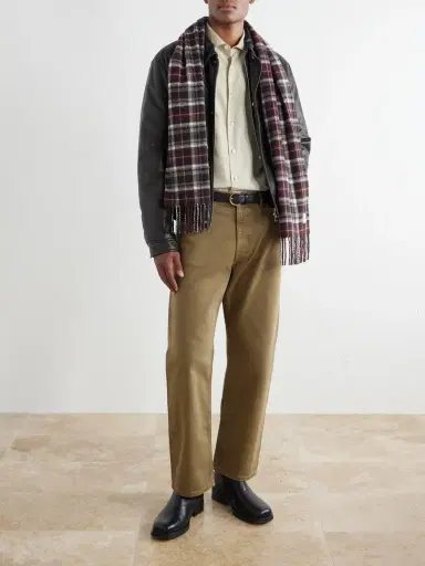 NN07 Checked Wool Scarf - Men | Thumbnail 2 NN07 Checked Wool Scarf - Men | Thumbnail 2