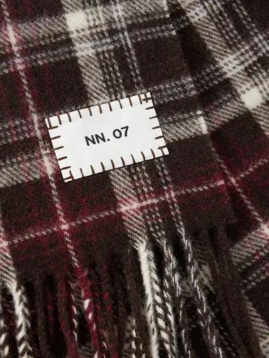 NN07 Checked Wool Scarf - Men | Thumbnail 4 NN07 Checked Wool Scarf - Men | Thumbnail 4