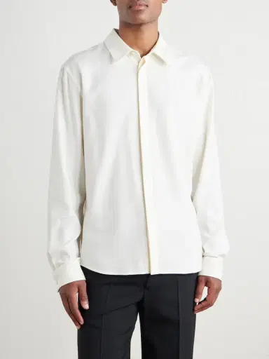Gabriela Hearst Abbe Cotton and Cashmere-Blend Shirt - Men | Thumbnail 3 Gabriela Hearst Abbe Cotton and Cashmere-Blend Shirt - Men | Thumbnail 3
