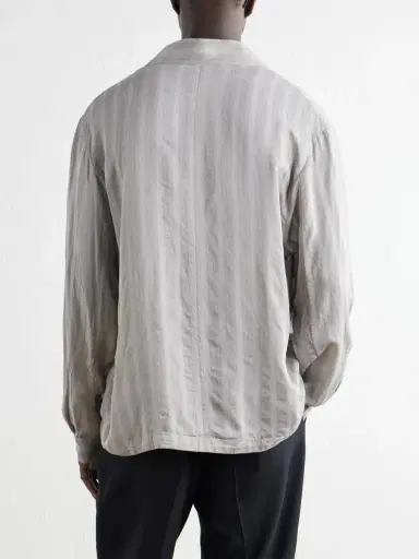 Our Legacy Private Camp-Collar Striped Woven Shirt - Men | Thumbnail 4