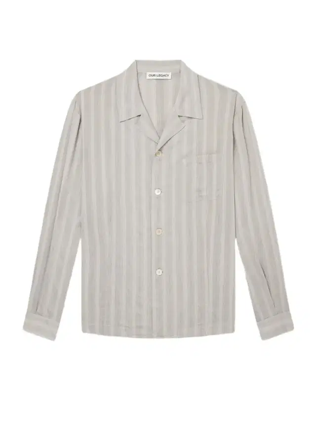 Our Legacy Private Camp-Collar Striped Woven Shirt - Men