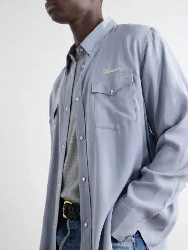 Visvim Meridian Logo-Embroidered Canvas Shirt - Men | Thumbnail 5 Visvim Meridian Logo-Embroidered Canvas Shirt - Men | Thumbnail 5