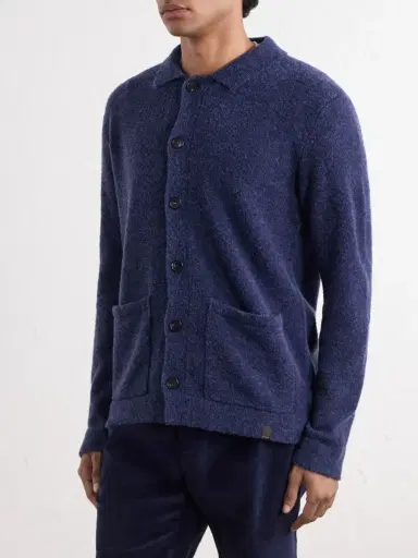 Slowear Bouclé Wool-Blend Cardigan - Men | Thumbnail 3 Slowear Bouclé Wool-Blend Cardigan - Men | Thumbnail 3