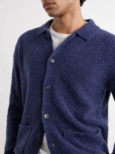 Slowear Bouclé Wool-Blend Cardigan - Men | Thumbnail 5 Slowear Bouclé Wool-Blend Cardigan - Men | Thumbnail 5