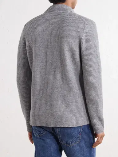Slowear Single-Breasted Ribbed Virgin Wool Blazer - Men | Thumbnail 4